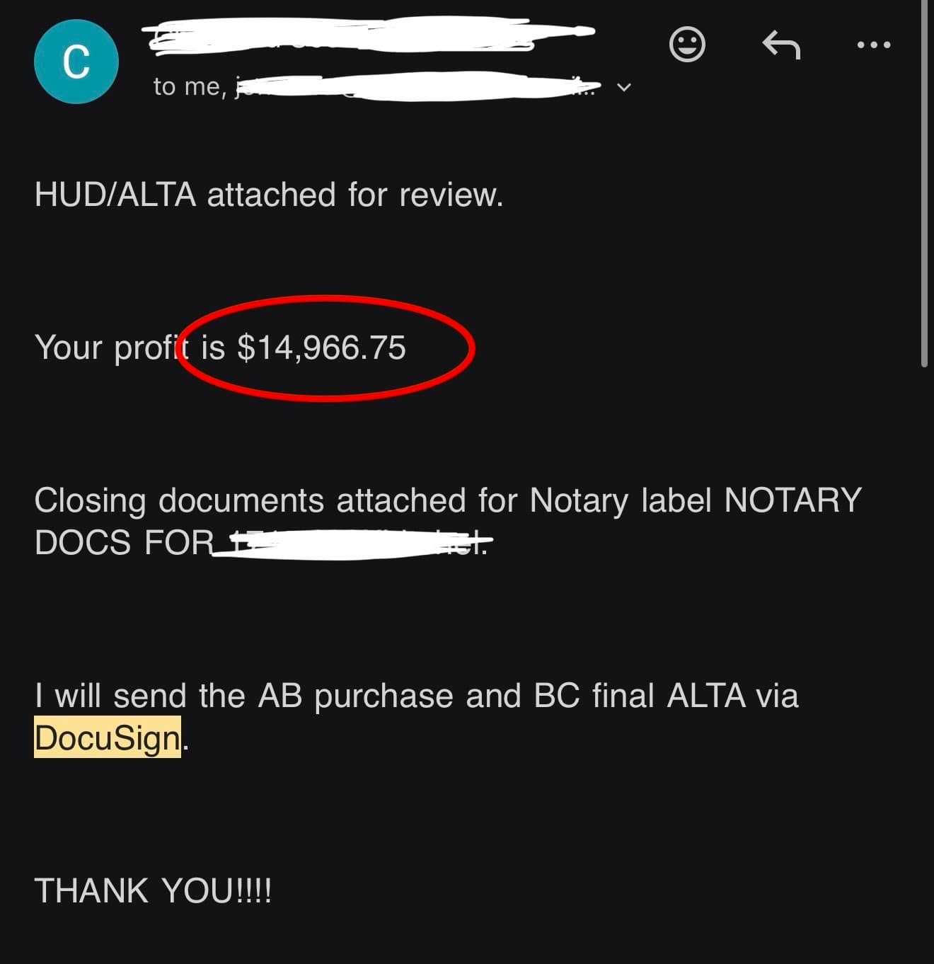 $14,966.75 Profit